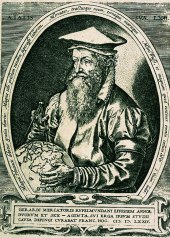 Gerhard Mercator,  Kupferstich von Hendrick Goltzius oder Frans Hogenberg